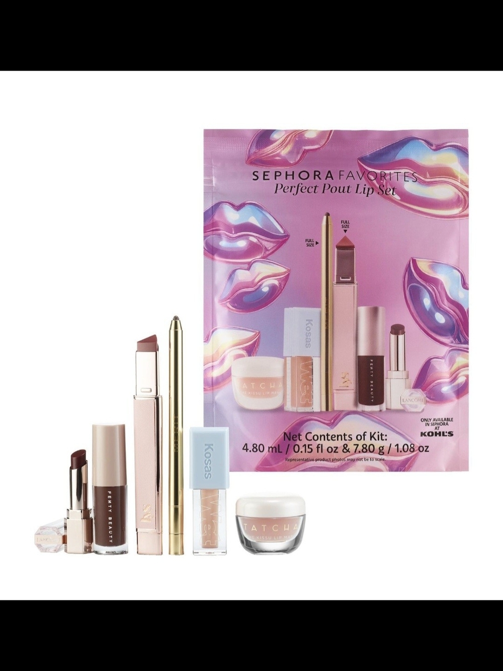 Sephora Makeup Favorites Perfect Pout Lip Set 7-Piece Kit NIB Great Gift Idea